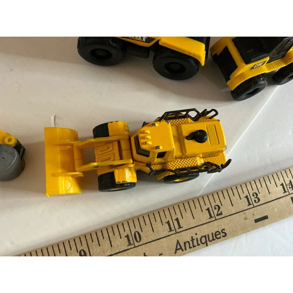 CAT Construction Vehicle Toy Lot Excavator Bulldozer Dump Truck Yellow Mini Set